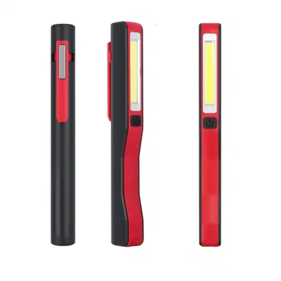 Großhandel Qualität Mini Tragbare Inspektion Scheinwerfer Tasche Magnetische Clip COB LED Arbeit Lampe Wiederaufladbare Penlight Heißer LED Arbeits Licht